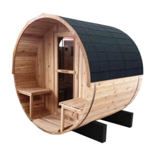 Barrel Sauna Red Cedar we have 1 already built come view it!